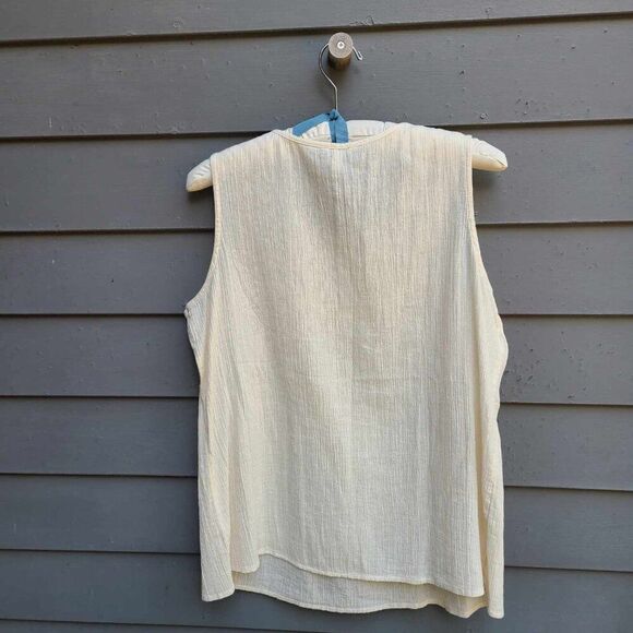 Sonoma Embroidered Peasant Top size Large - Picture 7 of 9